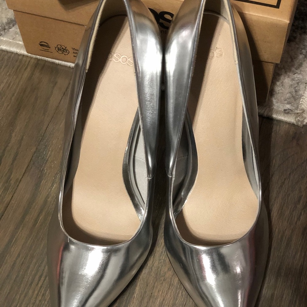 ASOS silver pumps - Picture 8 of 9